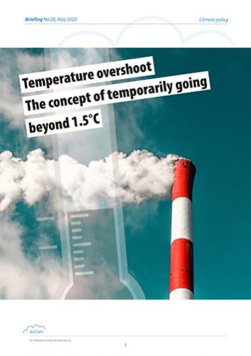 Temperature overshoot The concept of temporarily going beyond 1.5°C